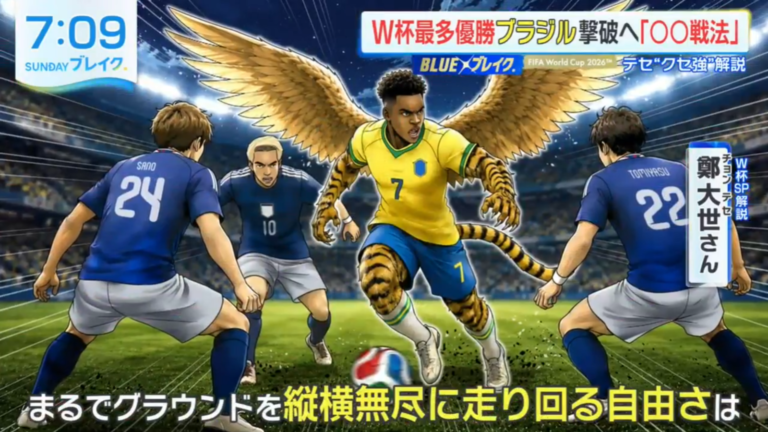 FIFAワールドカップ2026関連のテレビ番組用イラスト